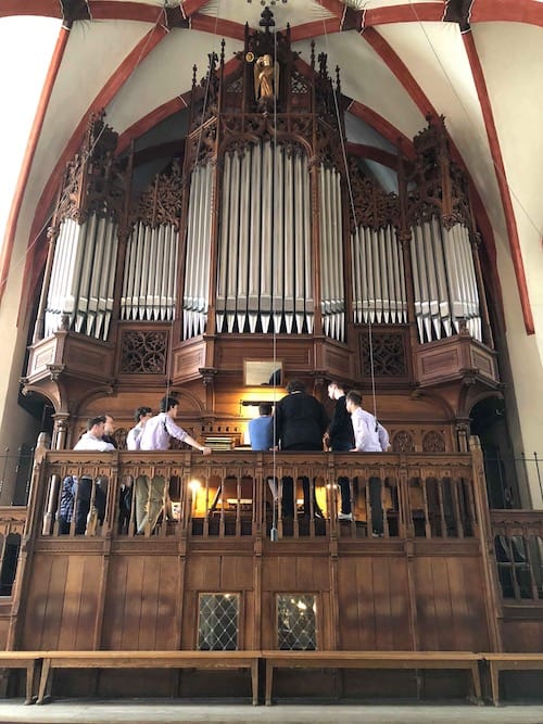 Performing on the Sauer-Organ at the Thomaskirche, Leipzig