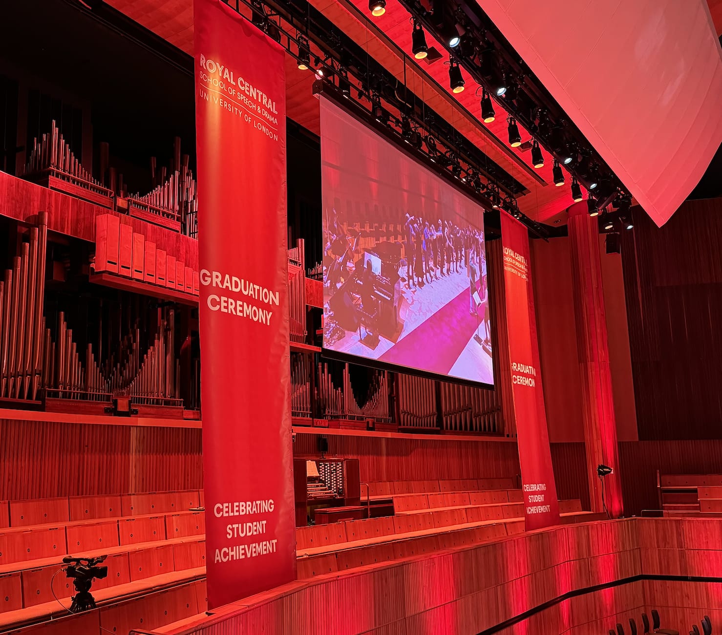 Accompanying graduation ceremonies at the Royal Festival Hall