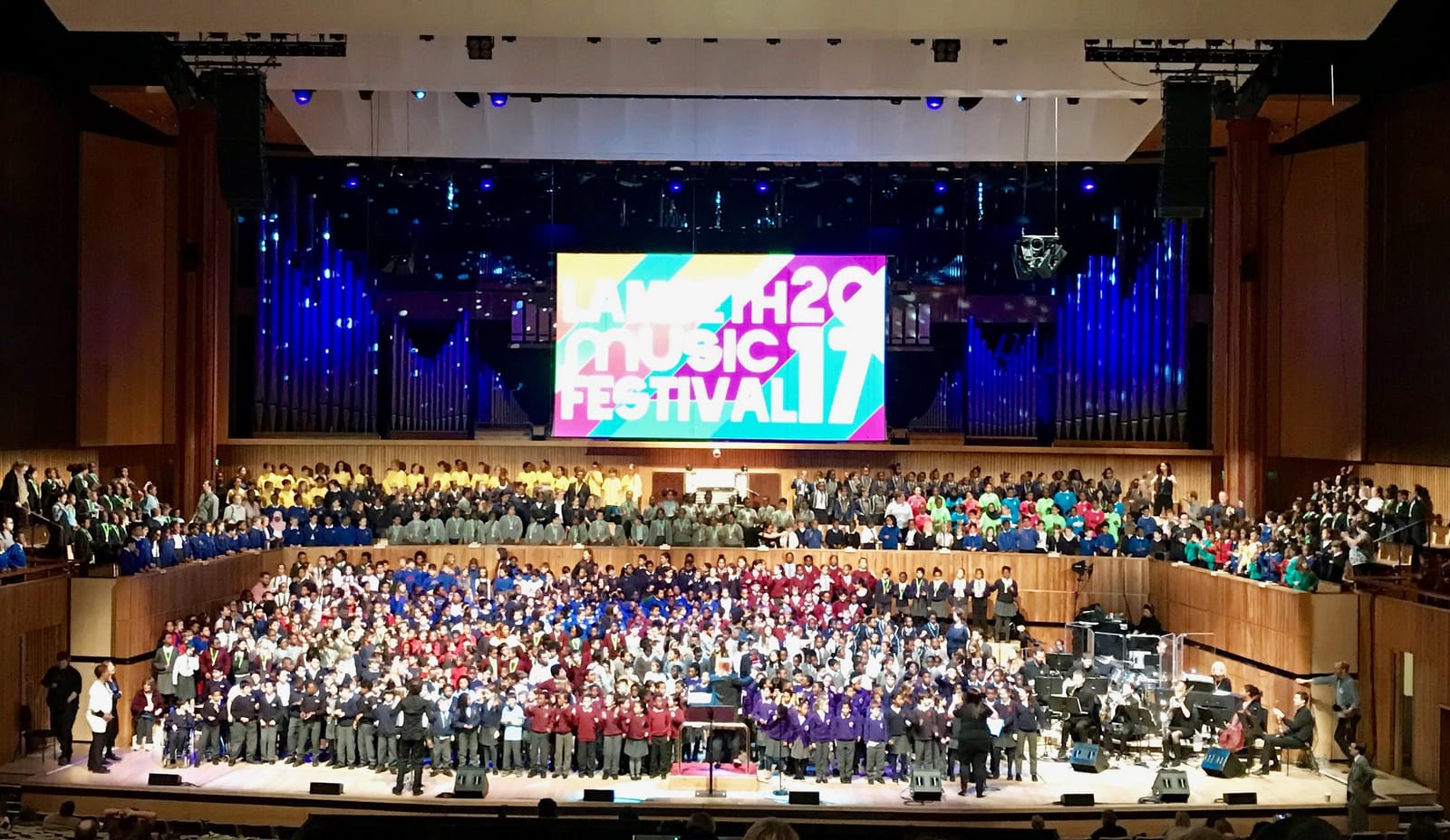 Accompanying the Lambeth Music Festival 2017 at the Royal Festival Hall